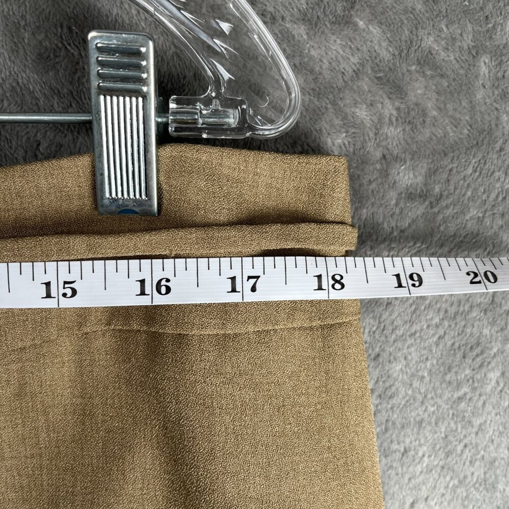 Pierre Cardin Tan Pencil Skirt Women’s 36X Mini Lined Preppy Soft Academia Work - Picture 6 of 11